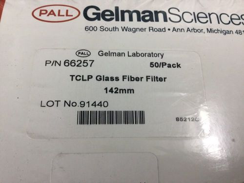 Gelman 66257 TCLP Glass Fiber Filters 142mm