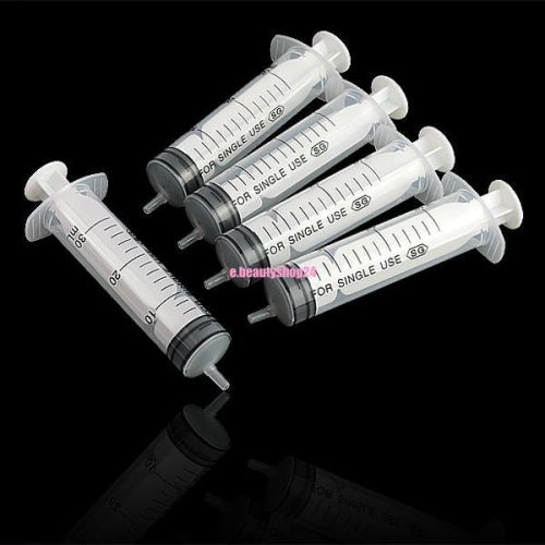 10 x disposable plastic syringe sampler for lab accurate nutrient measuring 30cc for sale