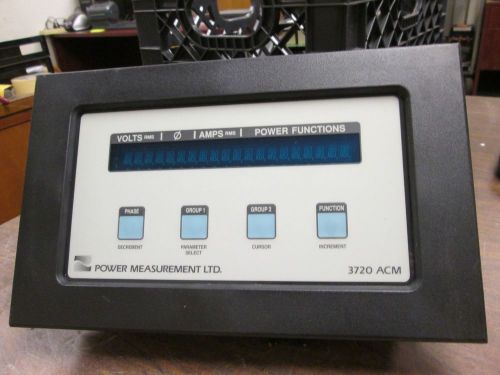 Power Measurement Digital Meter 3720 ACM 3720 ACM-P24-277 Used