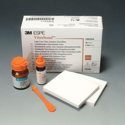 2 x 3m espe vitrebond light cure glass ionomer liner base intro kit 9gm/5.5ml # for sale