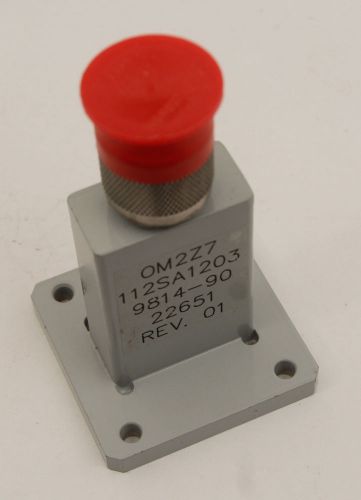 MICROWAVE WR-112 WAVEGUIDE ADAPTER TO TYPE N  7.05-10.0 GHZ