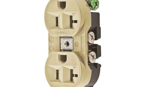Hubbell 5362I Hubbell Commercial Grade Dulex Receptacle, 20 Amp, Ivory
