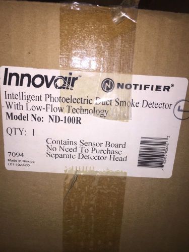 NIB Notifier Honeywell Innovair ND-100R Photoelectric Duct Smoke Detector NIB