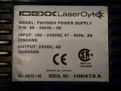 Idexx LaserCyte Model FW 10024 Power Supply