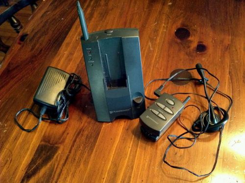 Plantronics ca10 cordless telephone headset push-to-talk remote answer working for sale