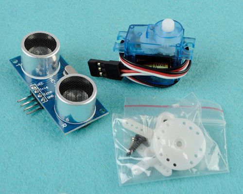 Ultrasonic module hc-sr04 + sg90 servo motor for arduino robot steering gear for sale