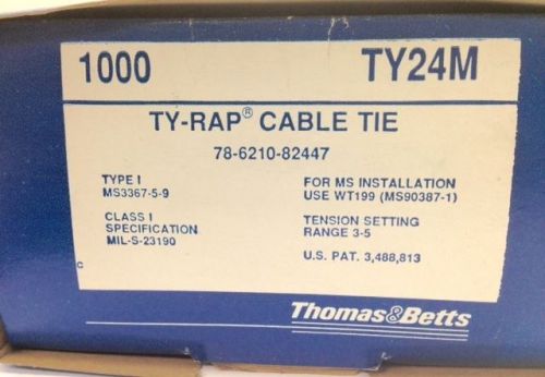 THOMAS &amp; BETTS TY-RAP CABLE TIE TY24M *1000PCS PER BOX