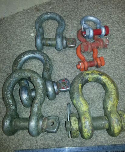 Shackles mixed lot 3/4 1/2 7/8 for sale