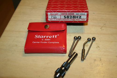 Vintage Starrett S-828H Center Finder Complete Set EDP 53064