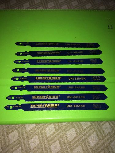 8 Supertanium Uni-Shank Bi-Metal Jigsaw Blades