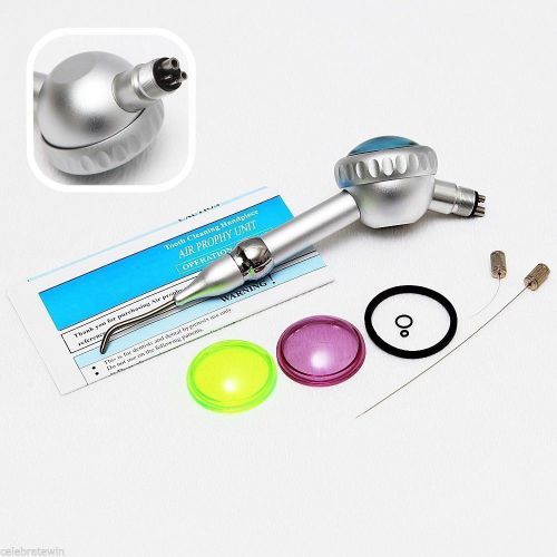 Dental Hygiene Prophy Jet Air Polisher System Tooth Polishing Handpiece 4 Hole