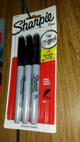 Sharpie Pen Fine Point Pens, Black, Set of 3