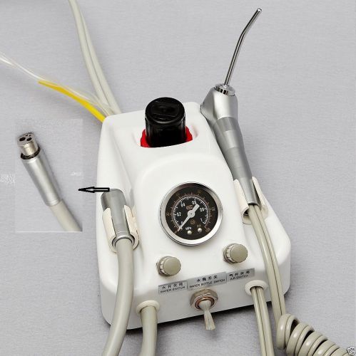 Dental portable turbine unit work with air compressor 4h adaptor &amp; 3 way syringe for sale