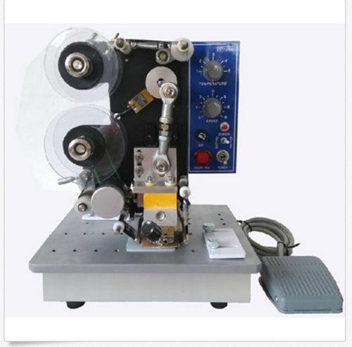 New Semi-Automatic Electric Coder Hot Stamp Ribbon Coding Printer Machine 220V