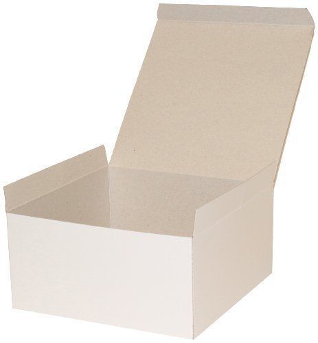Premier Packaging AMZ-101045 10 Count Decorative Gift Box  8 by 8 by 4-Inch  Whi