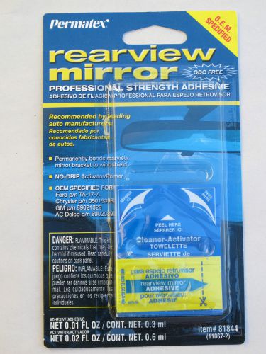 Permatex 81844 Professional Strength Permanent Rearview Mirror Adhesive Glue