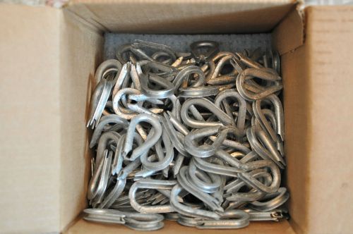 1/8 inch wire rope cable thimbles (189 ea.), hot dip galvanized, ham antenna guy for sale