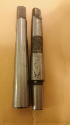 Used jacobs 1 morse taper to 1 jacobs taper drill chuck arbor a0101 + mt1to mt0 for sale