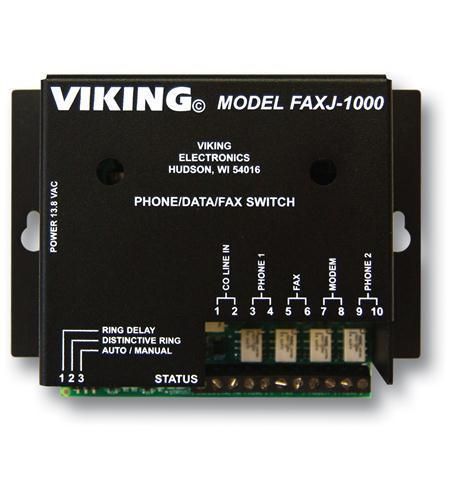Viking electronics vk-faxj-1000 faxjack phone/fax switch for sale