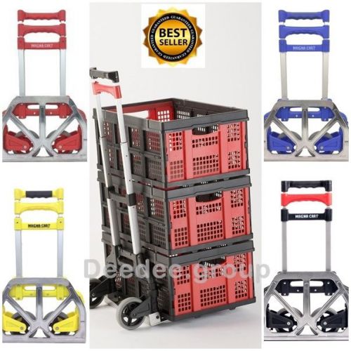 Aluminum hand truck cart heavy duty dolly utility fold portable handle trolley for sale
