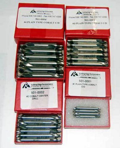 48 Pc. Richard #1 to #4 M42-8% Cobalt Combined Drill &amp; Countersinks Kit