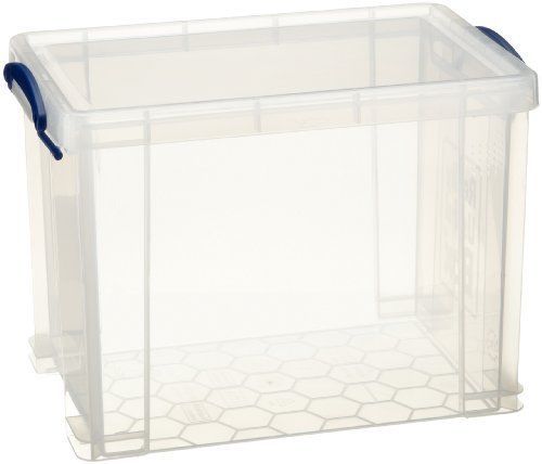 Really Useful A4 19L Suspension File Box - Clear