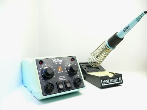 Calibrated weller dec1001 dual soldering station with ec1201a iron and stand for sale