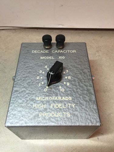 Decade Capacitor Model 100 Microfarads High Fidelity Products Box New Old Stock