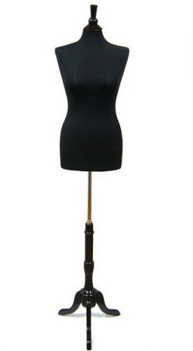 MN-103 BLACK 1PC Ladies French Dress Form - Pinnable