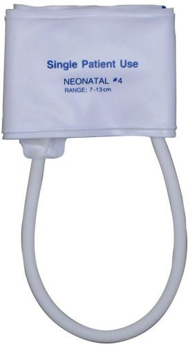 Neonatal 7-13 Cm Single-Patient Pressure Cuff In White (10-Pack)