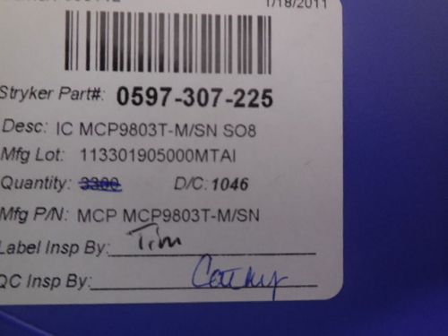 1271 PCS MICROCHIP MCP9803T-M/SN  INTEGRATED CIRCUITS