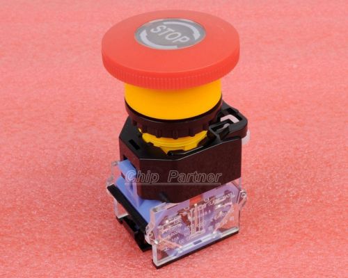 Emergency stop switch push button mushroom 22mm for sale
