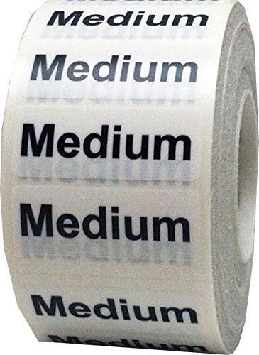1.25 x 5&#034; Apparel Medium Wrap Around Size Strip Labels for Folded Retail | 125 -