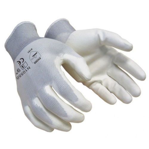 36 Pairs White 13 Gauge Nylon Machine Knit Polyurethane Palm Coating Glove- New