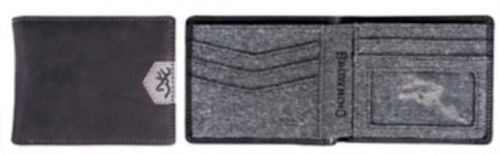 Browning BGT1182 Buckmark Bi-Fold Black Leather Wallet