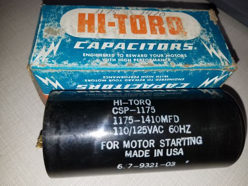 HI-TORQ CSP-1175 Motor Start Capacitor 1175-1410 MFD 110/125 VAC
