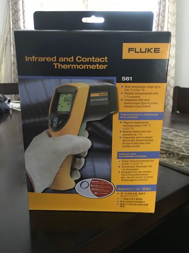 Fluke 561 HVAC Pro Infrared Thermometer, 2 AA Battery, -40 To +1022 Degree F