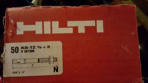 Hilti KB-TZ Expansion Anchor - C.S. - 3/8&#034; x 3&#034; - 387509 - Box of 50