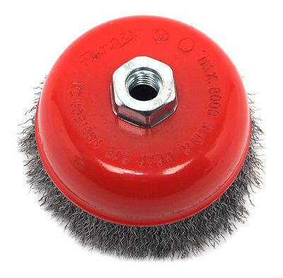 Forney industries 72754 cup angle grinder wire brush-5&#034; crimped cup brush for sale