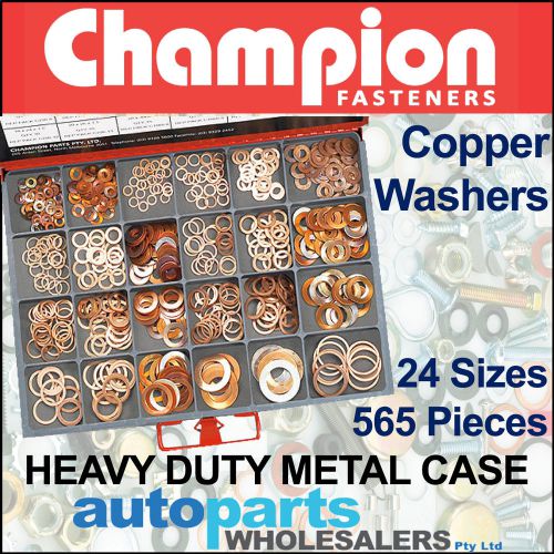 CHAMPION MASTER KIT METRIC COPPER WASHERS ASSORTMENT (565 Pieces)