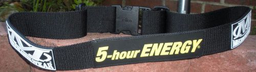 Custom mechanix wear 5-hour energy/michael waltrip racing adjustable radio belt for sale