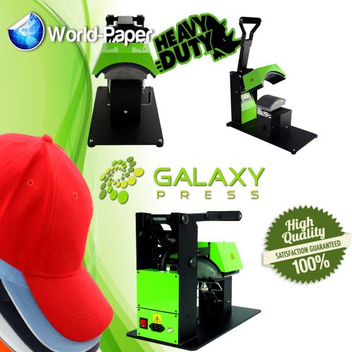 Clamshell Galaxy Pluto Cap Heat Press, Transfer Sublimation W/ Mounting Clamp