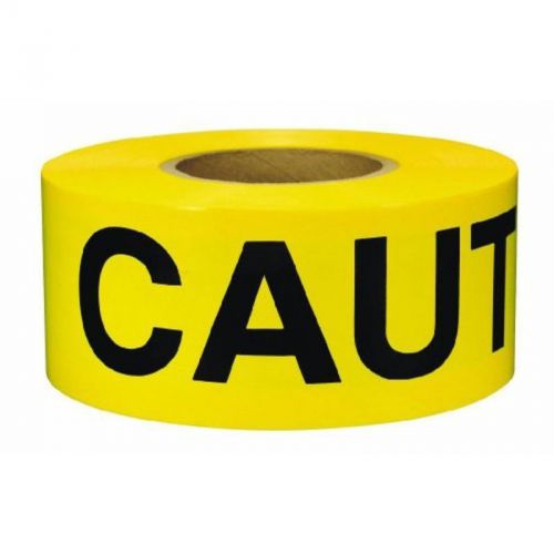 3&#034; by 300&#039; 2-mil barricade tape caution with yellow/black print swanson tool co for sale