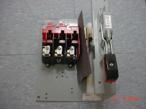 Cutler hammer c361fnc1 30 amp 600v fuseible disconnect switch &amp; 4&#034; handle for sale