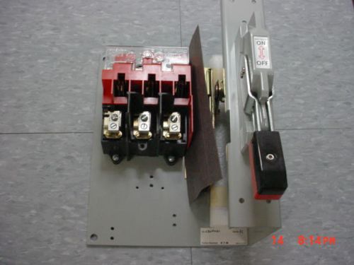 Cutler Hammer C361FNC1 30 Amp 600V Fuseible Disconnect Switch &amp; 4&#034; Handle