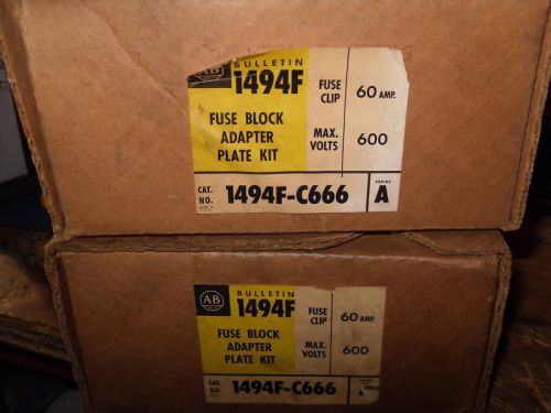 New Lot Allen Bradley 1494F-C666 Fuse Block Kit NIB