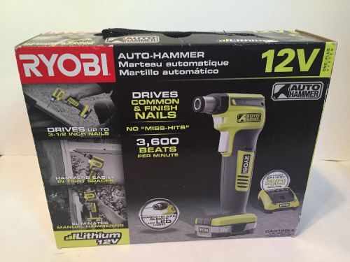 Ryobi JG001 12-Volt Lithium Auto Hammer Kit with Case &amp; Charger.