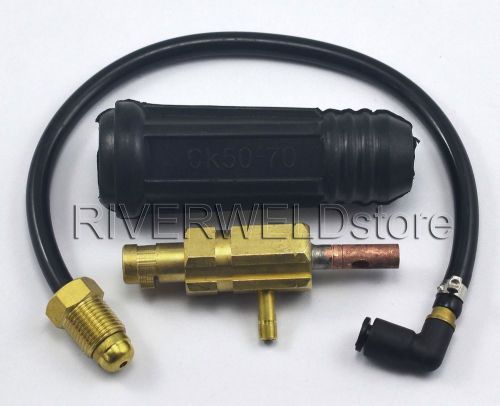 Cable &amp; Water Plug &amp; Connector 50-70mm Fit TIG Welding torch Water Cooled