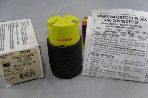 Pass &amp; Seymour  20A 3-Wire 3 Phase125/250V Black/Yellow