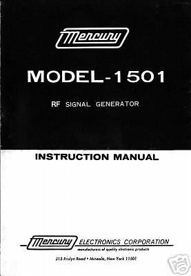 Mercury 1501 RF signal Gernerator Manual